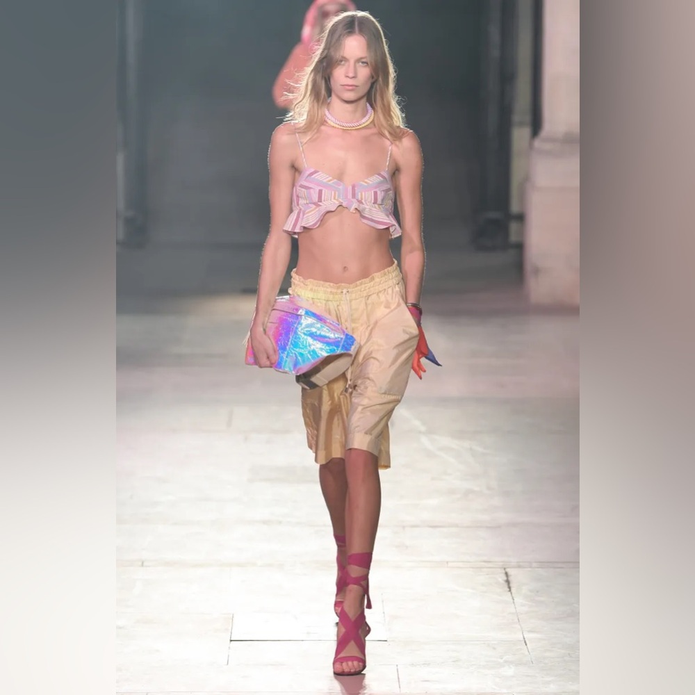 ISABEL MARANT bralette ruffle top ( from runway collection )